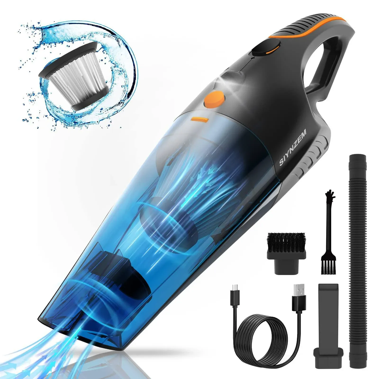 Sealon Handheld Vacuum, Cordless Handheld Vacuum Cleaner with 10000Pa Powerful ...