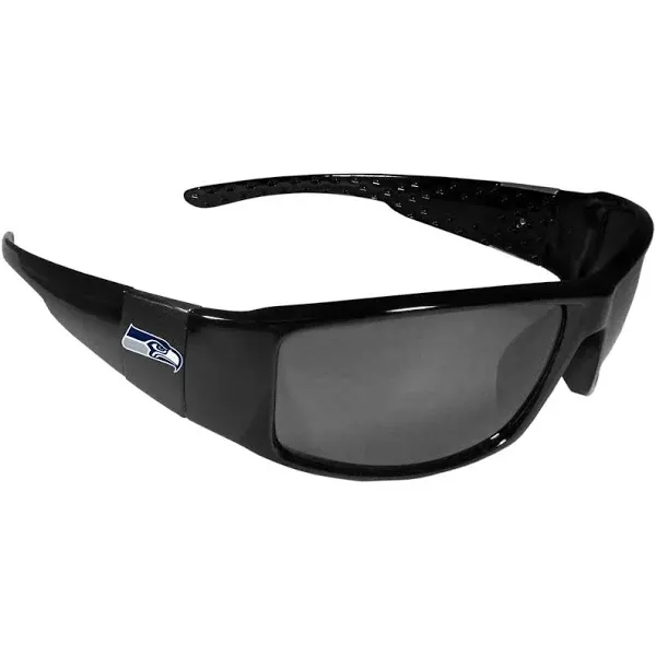 Siskiyou Buckle 2FCB155 Seattle Seahawks Black Wrap Sunglasses - Black