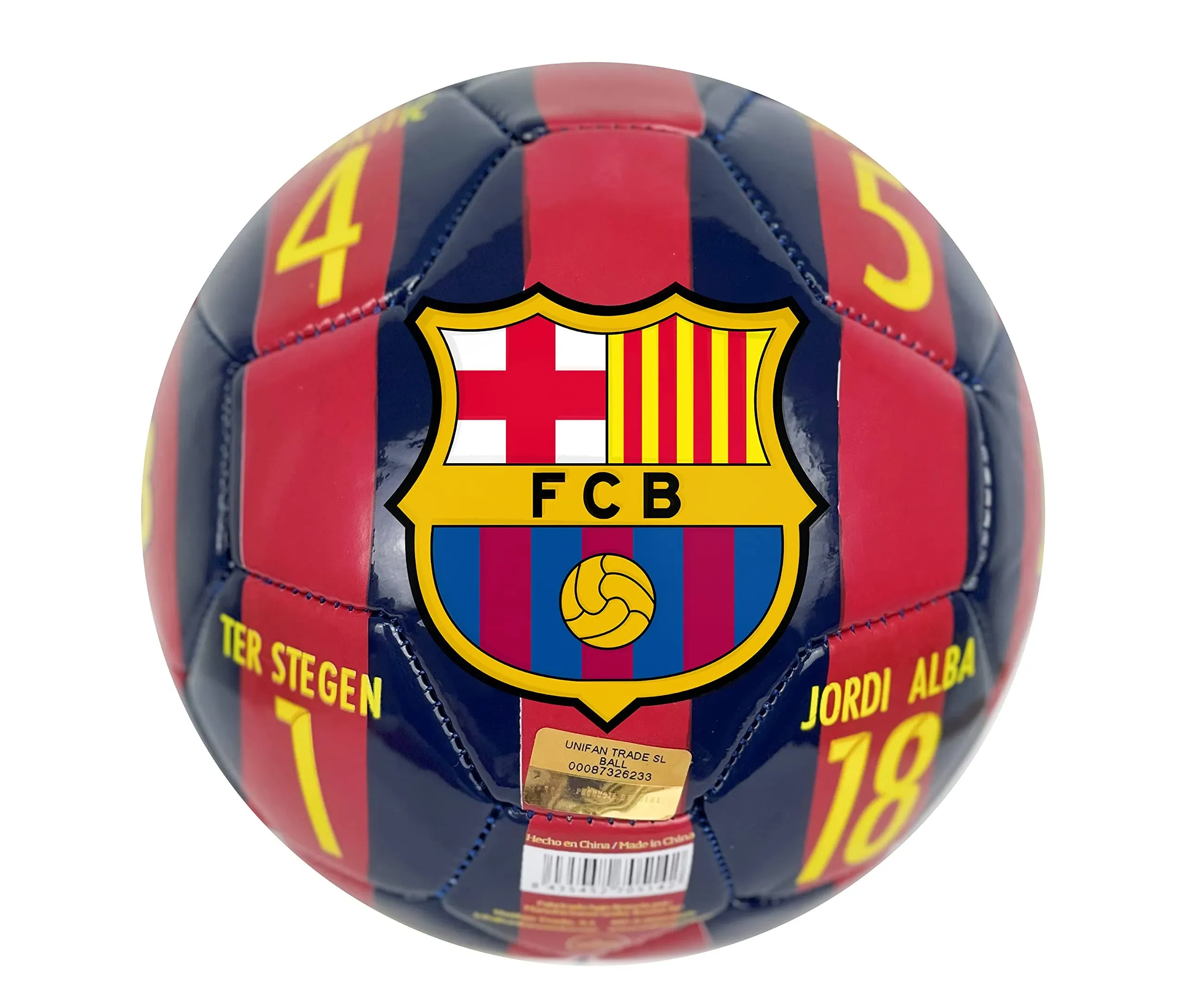 Barcelona Mini Ball Size 2, Licensed Barcelona Name &amp; Number Soccer ball #2