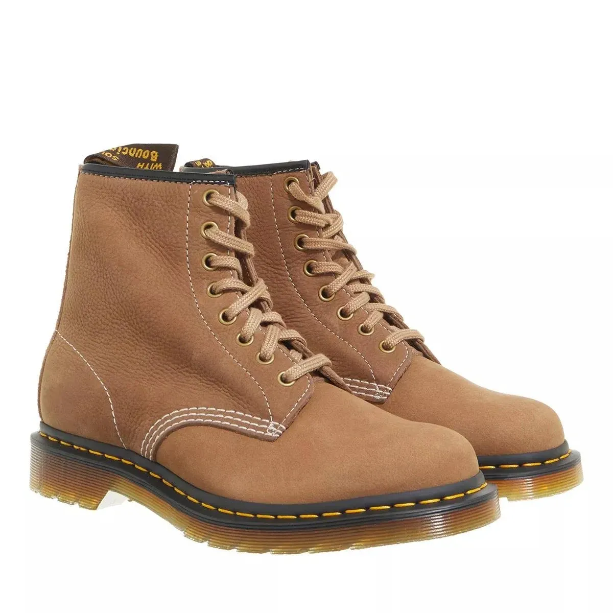 Tan 1460 Lace-up Boots