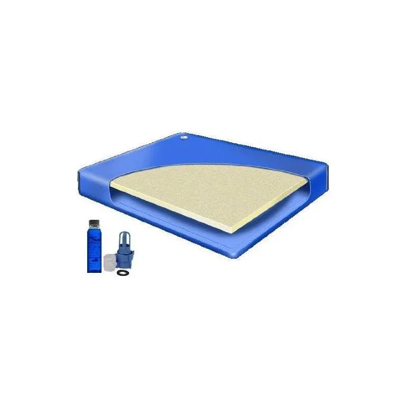 Queen Size 60x84 Semi Waveless Waterbed Mattress w/ a 4oz Bottle of Premium Clear Bottle Conditioner & Fill Kit Adapters