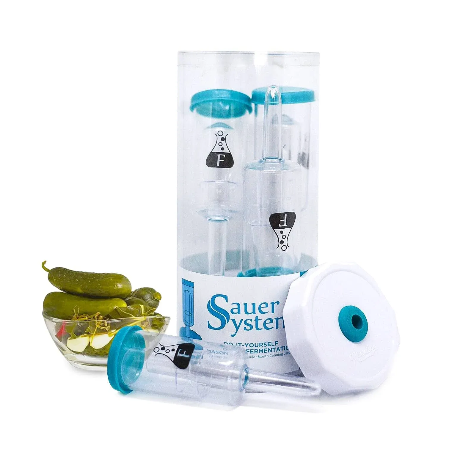 Fermentology Sauer System Fermentation Airlocks Lids, Grommets, Gaskets, Stoppers ...