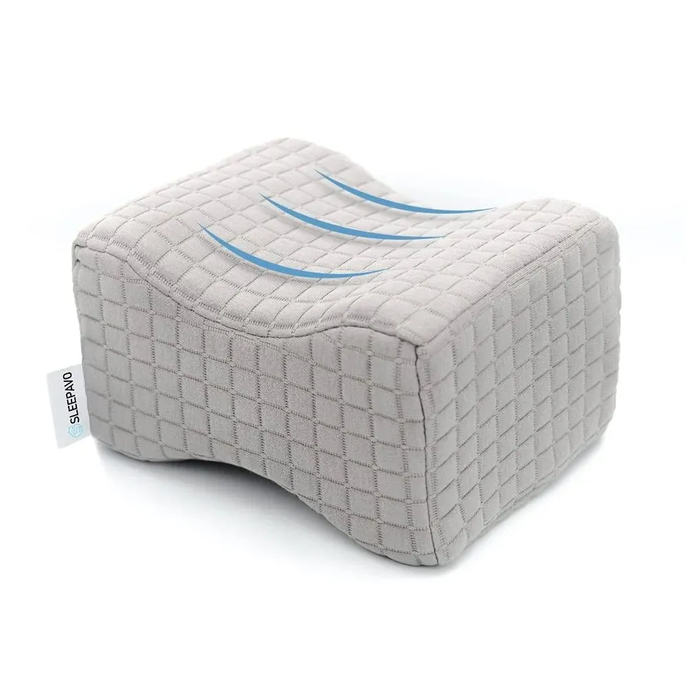 Sleepavo Knee Pillow for Side Sleepers - Leg Pillow for Sleeping for Sciatica ...