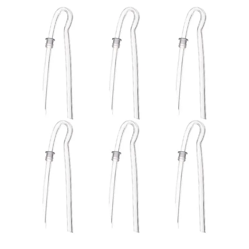 6pcs/lot Size #13 Preformed Sound Tube BTE Earmold Hearing Aid Tubing (3.5 * 2mm with tube lock)