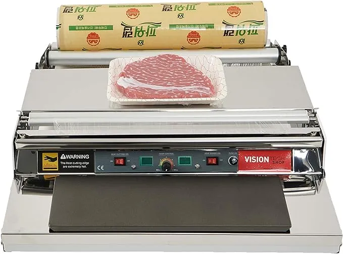 VTH-500, 20 Inch / 500 mm Hand Wrapping Machine Film Wrapper for Food Packaging, Large Tray, MADE IN KOREA