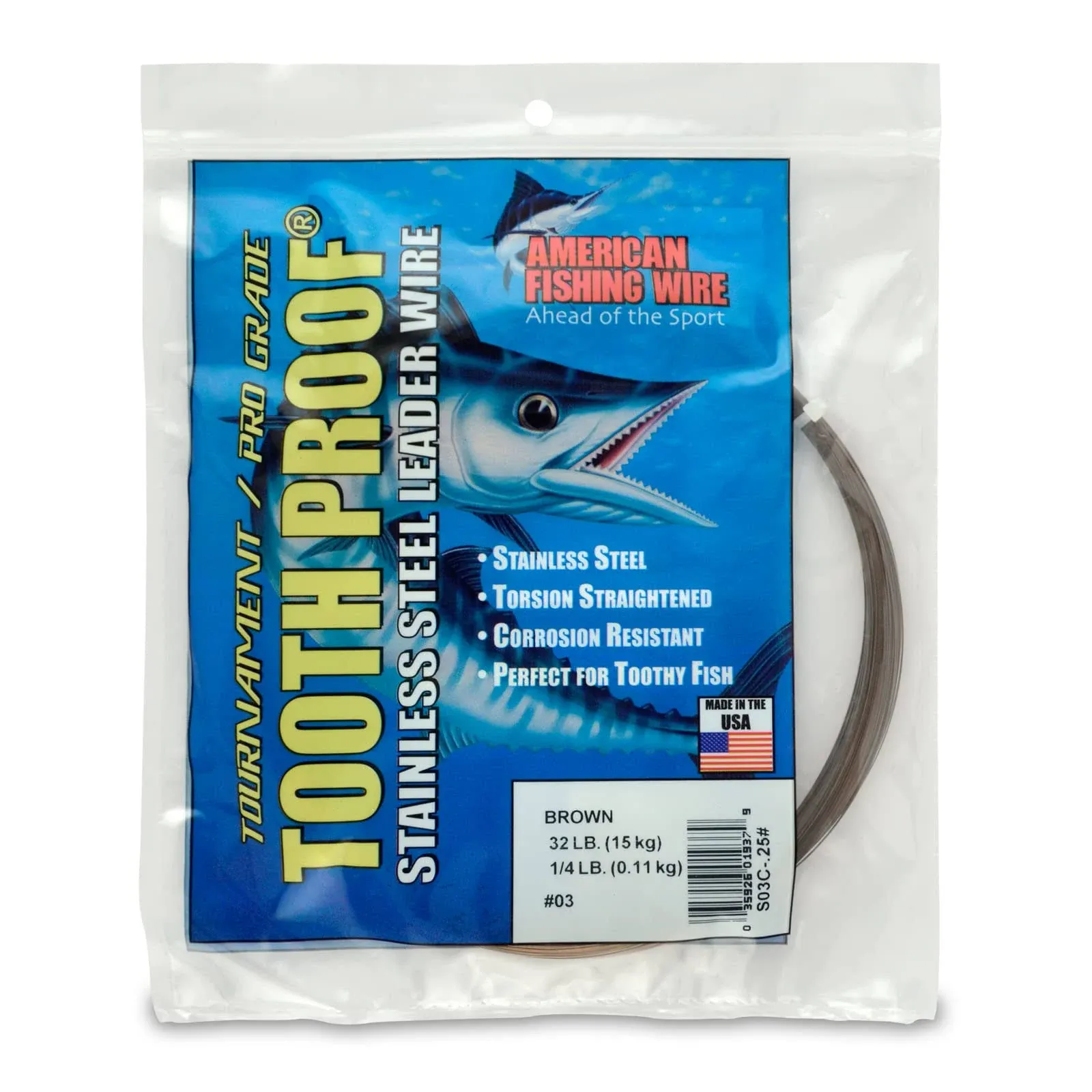 American Fishing Wire Tooth Proof Stainless Steel from AMERICAN FISHING WIRE