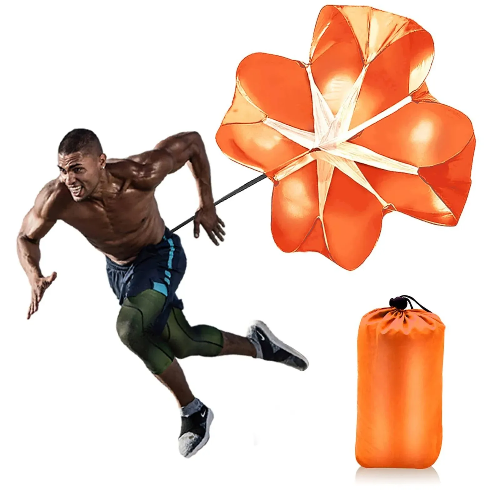 Nusogon Running Speed Training, 56 inch Speed Drills Resistance Parachute Running ...