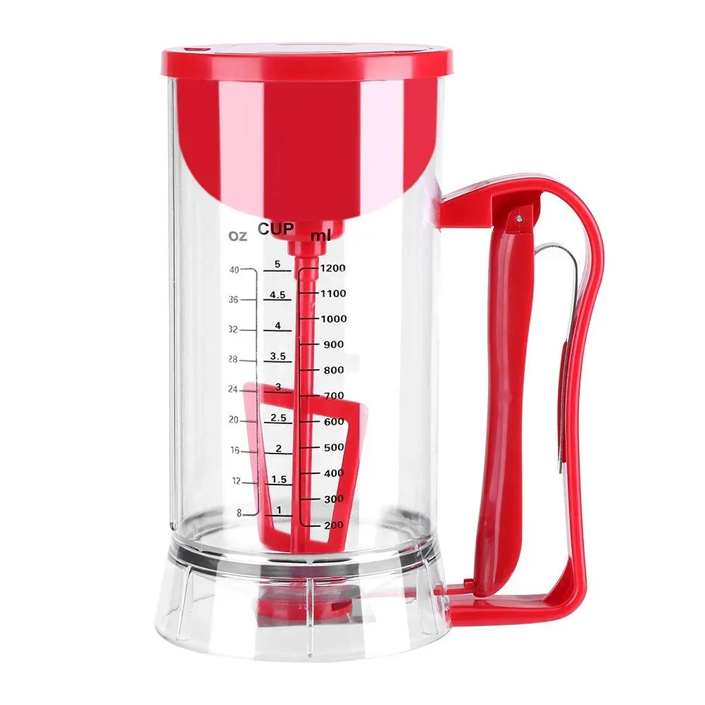 Hztyyier 1200ml Electric Batter Dispenser Cupcake Pancake Blender Mix Pastry Jug ...