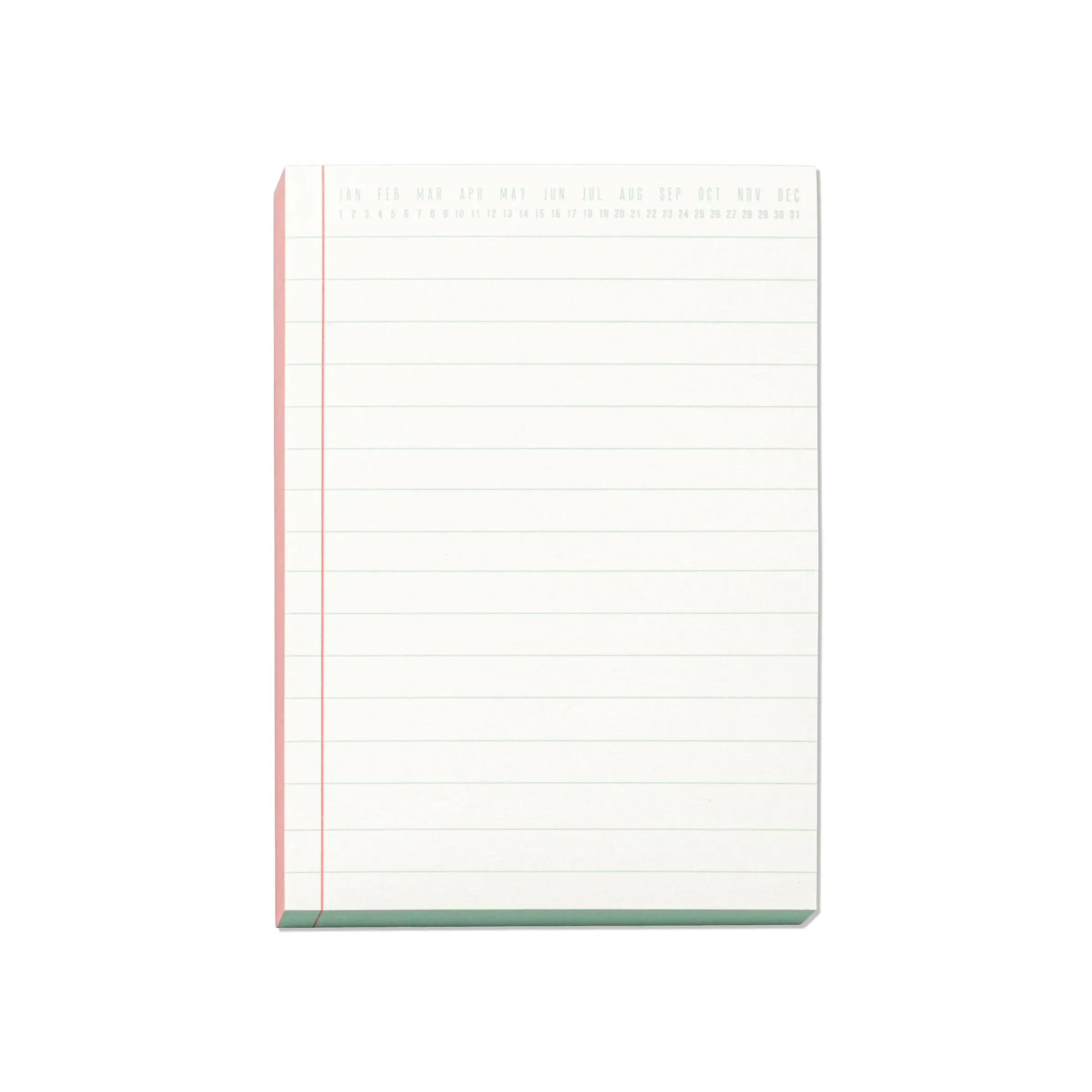 DesignWorks Ink 5" x 7" Coral & Blue Color-Block Notepad - Cute Memo Pad with 120 Tear-Off Planner Sheets for Notes & Reminders | Aesthetic Desk Accessories & Office Supplies (PP57-2024)