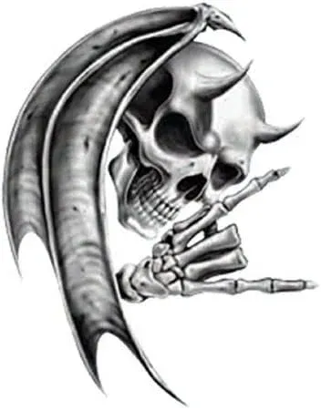 Ssts Print Devil Death Skull Motorcycle Helmet Vehicle Car Truck Window Decal ...