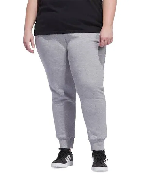 Adidas Women's Plus Size Cotton French Terry Sweatpants - Gray