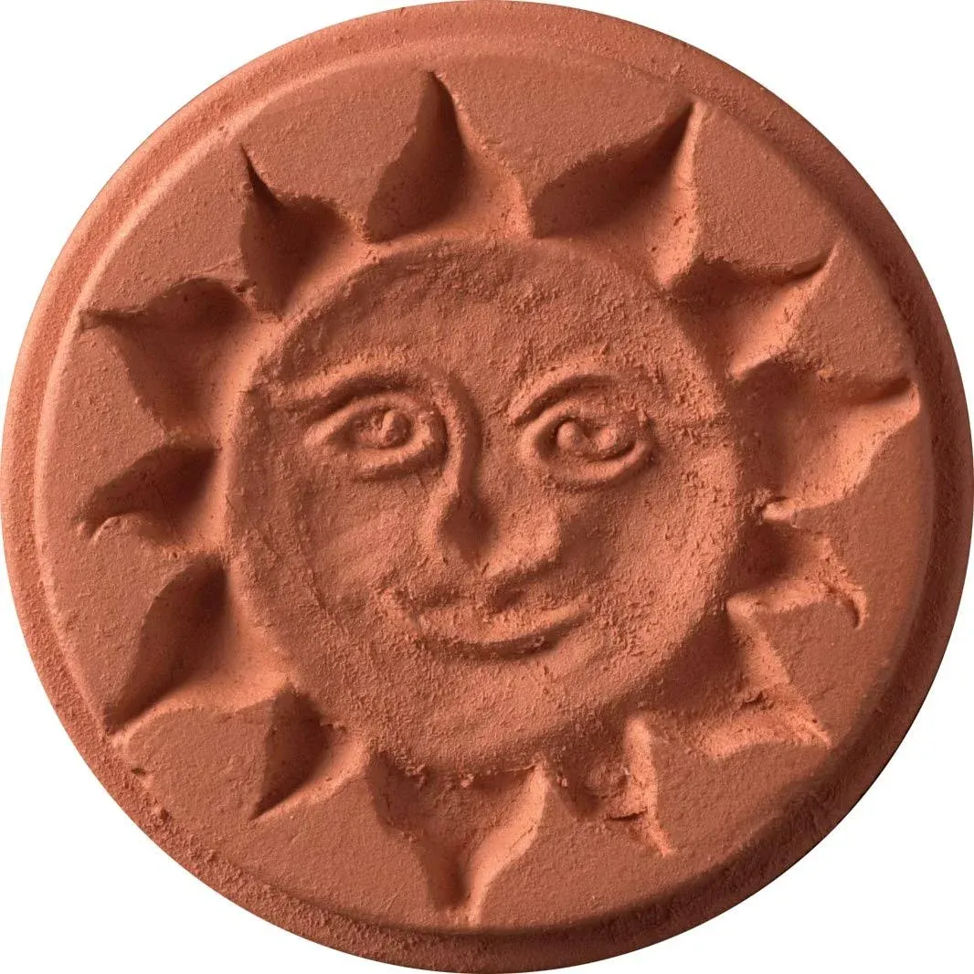 Jbk Pottery Terra Cotta Cookie Stamps (Sun)