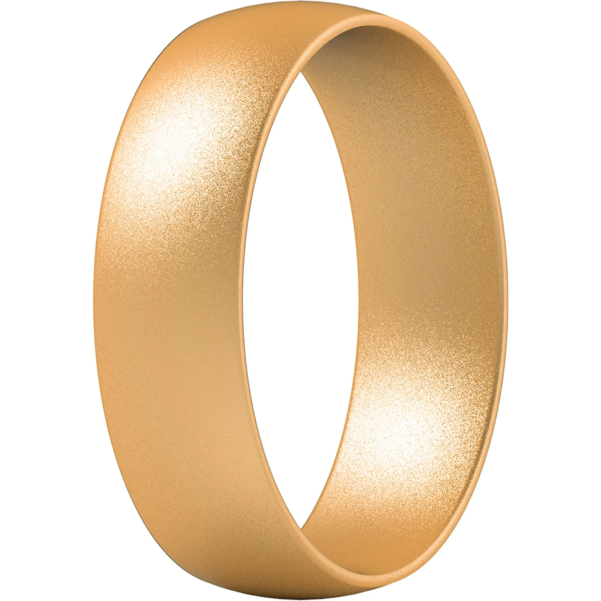 ThunderFit Silicone Rings for Men and Women, 6mm Wide - 15mm Thick Gold - Size 95 ...