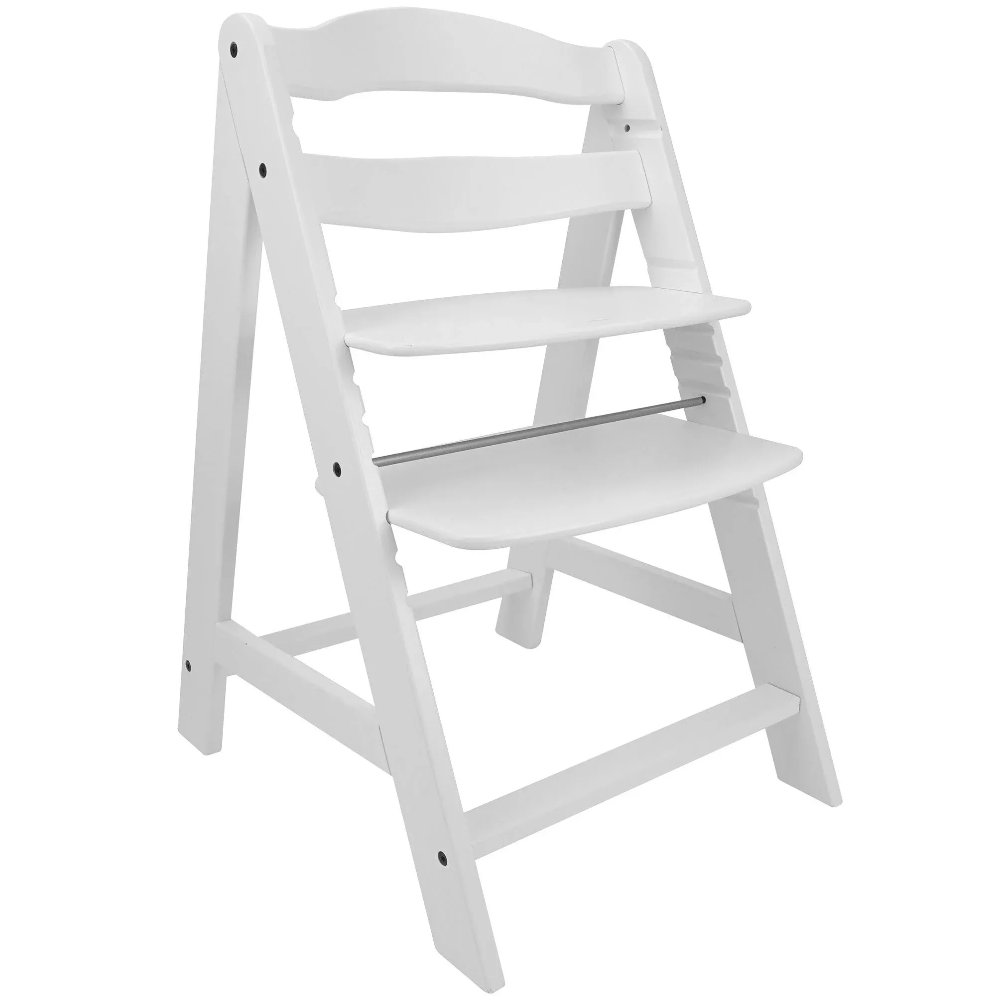 509 Crew Sky Wooden Chair: White - Made of Hard German Beechwood, Kids Furniture, Adjustable Seat & Footrest, Ages 3+, Up to 218 lbs.