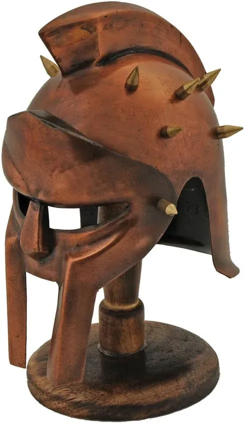 India Made Mini Gladiator Helmet w/ Stand