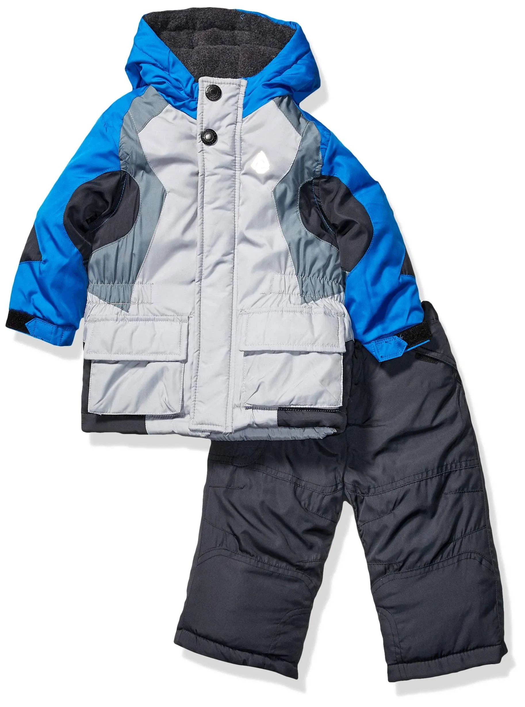 London Fog Boys' 2-Piece Snow Pant & Jacket Snowsuit, Boy's, Size: 7, Blue