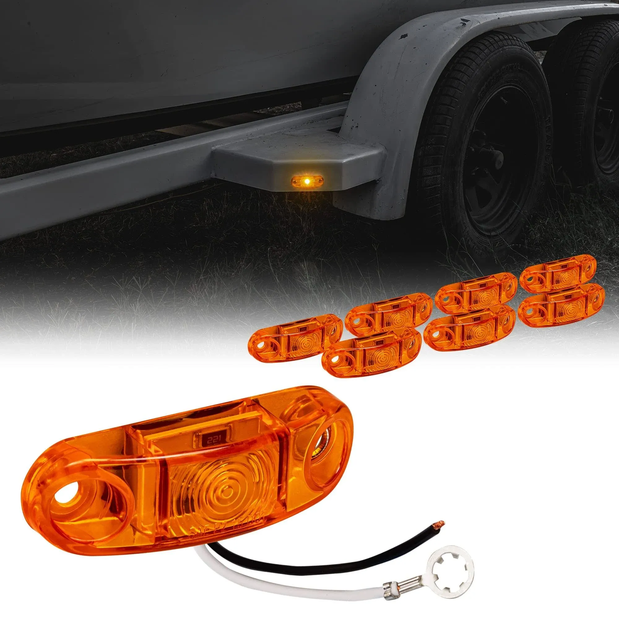 2.5" Amber LED Trailer Marker Light