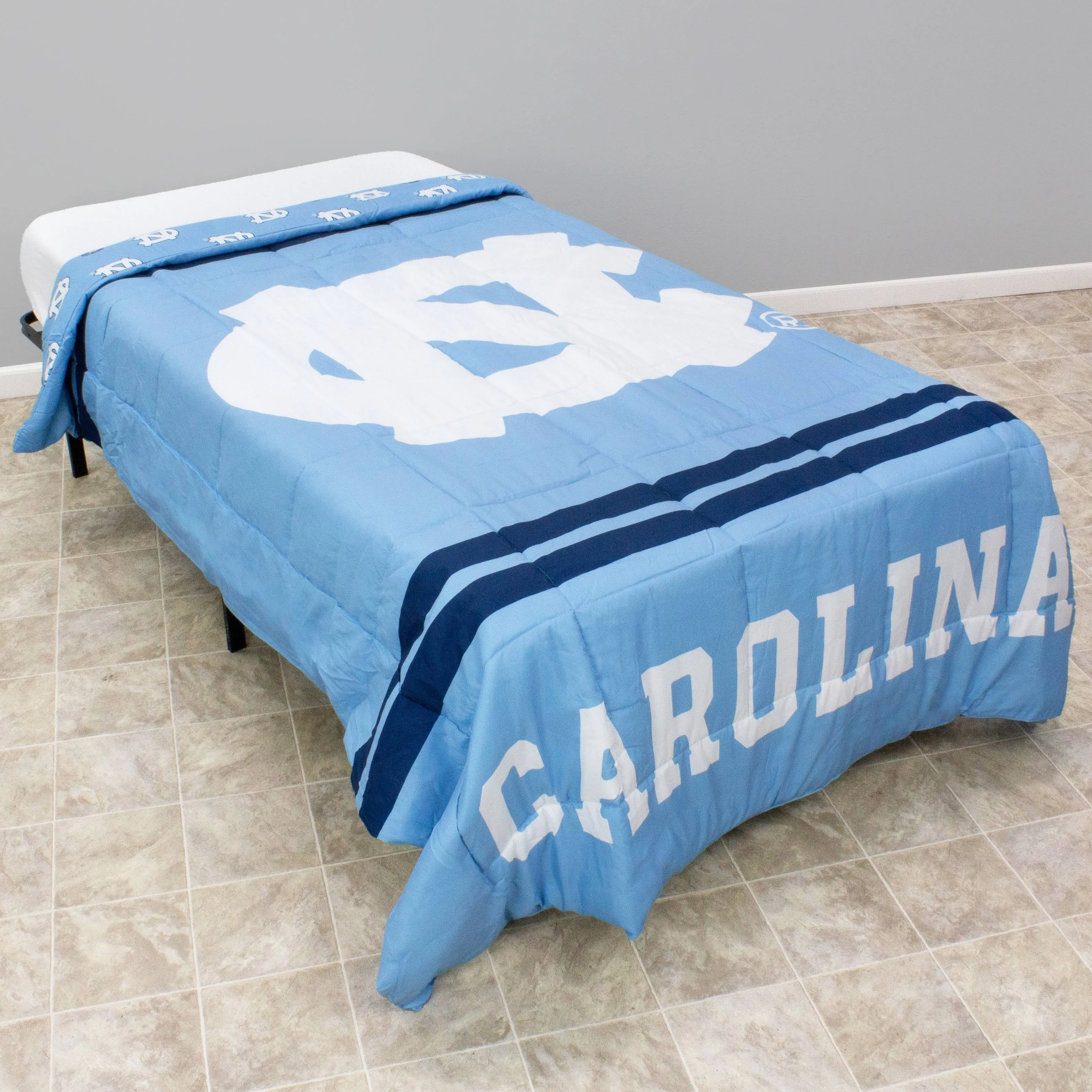 College Covers Everything Comfy North Carolina Tar Heels Reversible Big Logo Soft ...