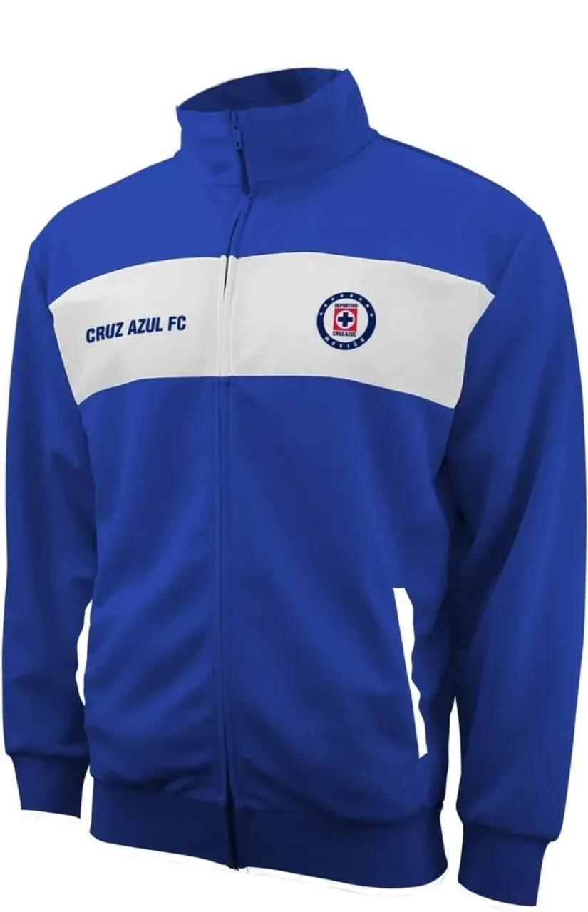 Cruz Azul 2024 Full Zip Soccer Track Jacket - Blue / White