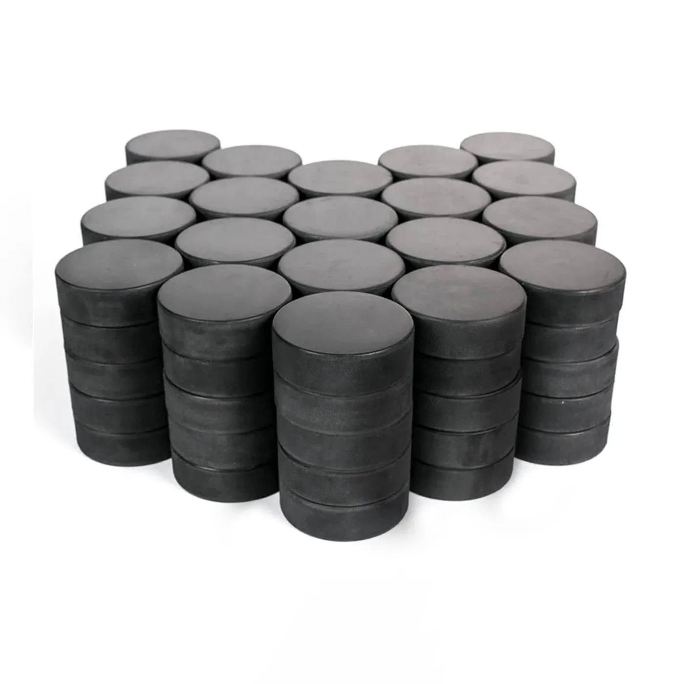 Hockey Pucks Bulk - 100 Hockey Pucks per Case - Official 6 oz. Standard Size and Weight for Game and Practice. Great for Pond or Rink. Multi-Use Durable Rubber Discs/Pads