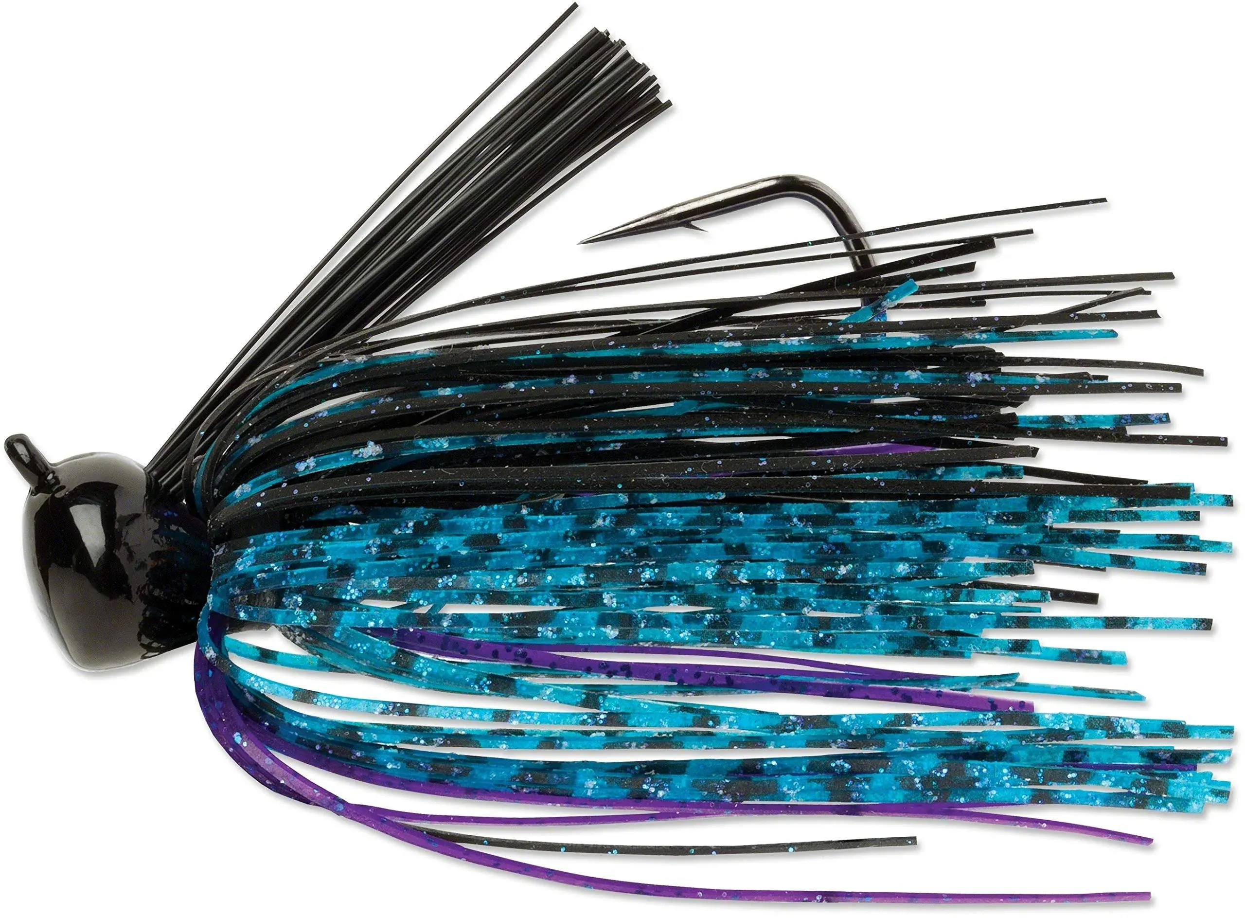 Terminator Weedless Football Jig 1/2 oz / Black Blue Purple