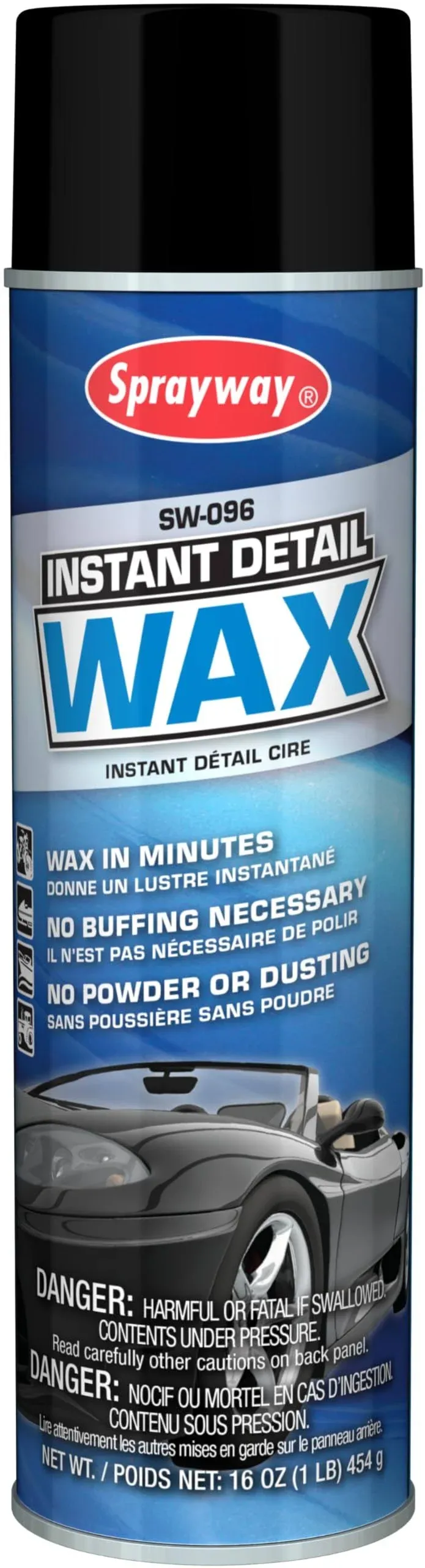 Sprayway SW096 Instant Detail Wax 16 oz