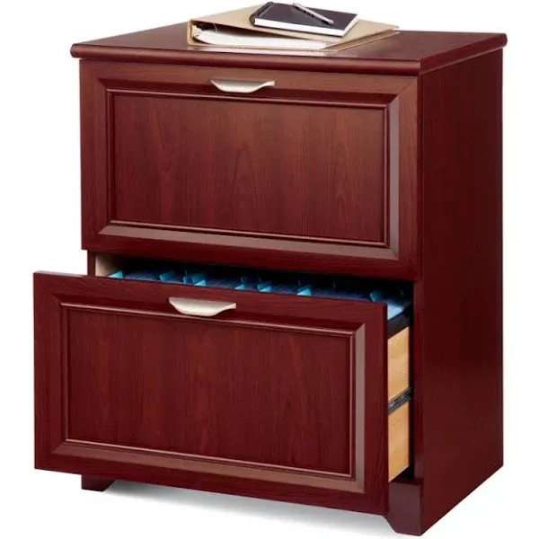 Realspace Magellan 23-1/2 inchw x 16-9/16 inchd Lateral 2-Drawer File Cabinet, Classic Cherry