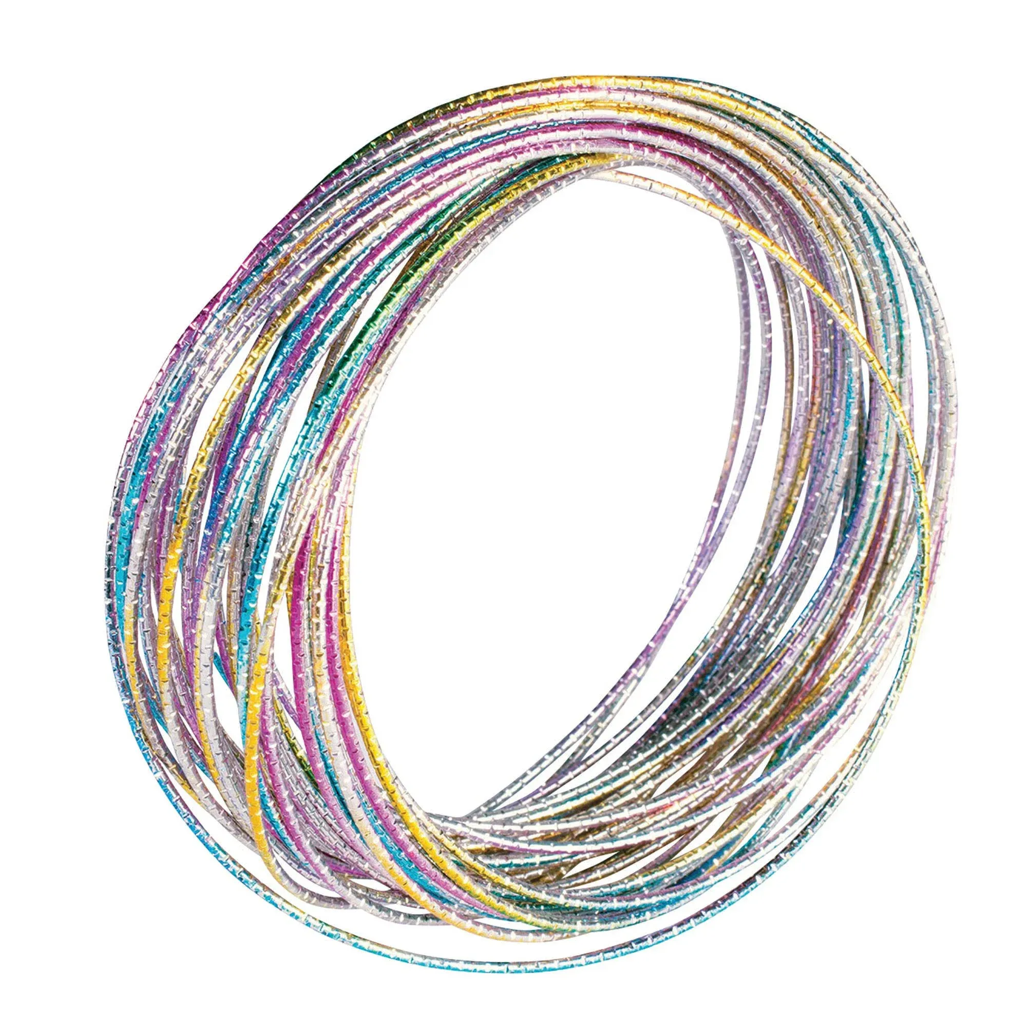 Disco Rainbow Bangle Bracelets