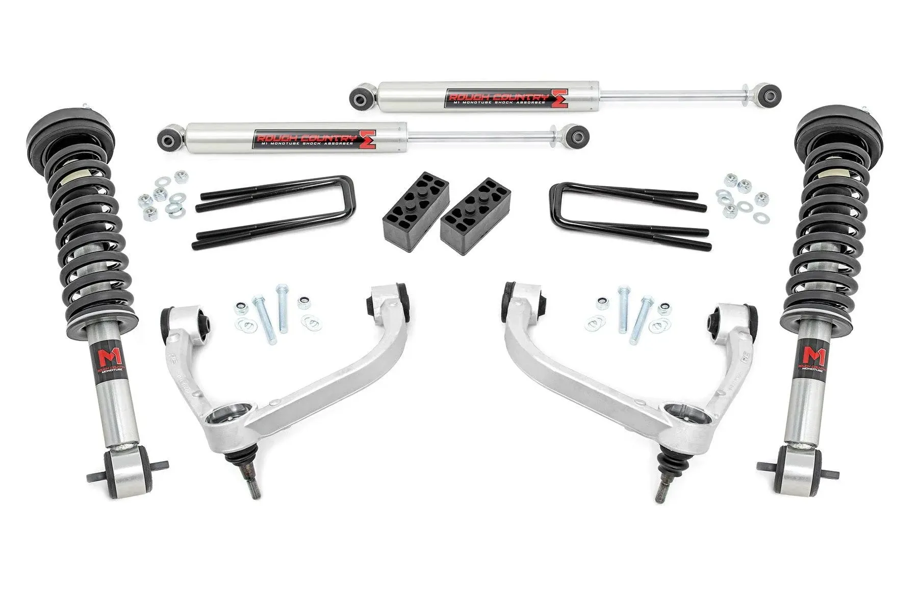 Rough Country 3 in. Lift Kit, M1 Struts for Ford F-150 4WD 14-20 - 54540