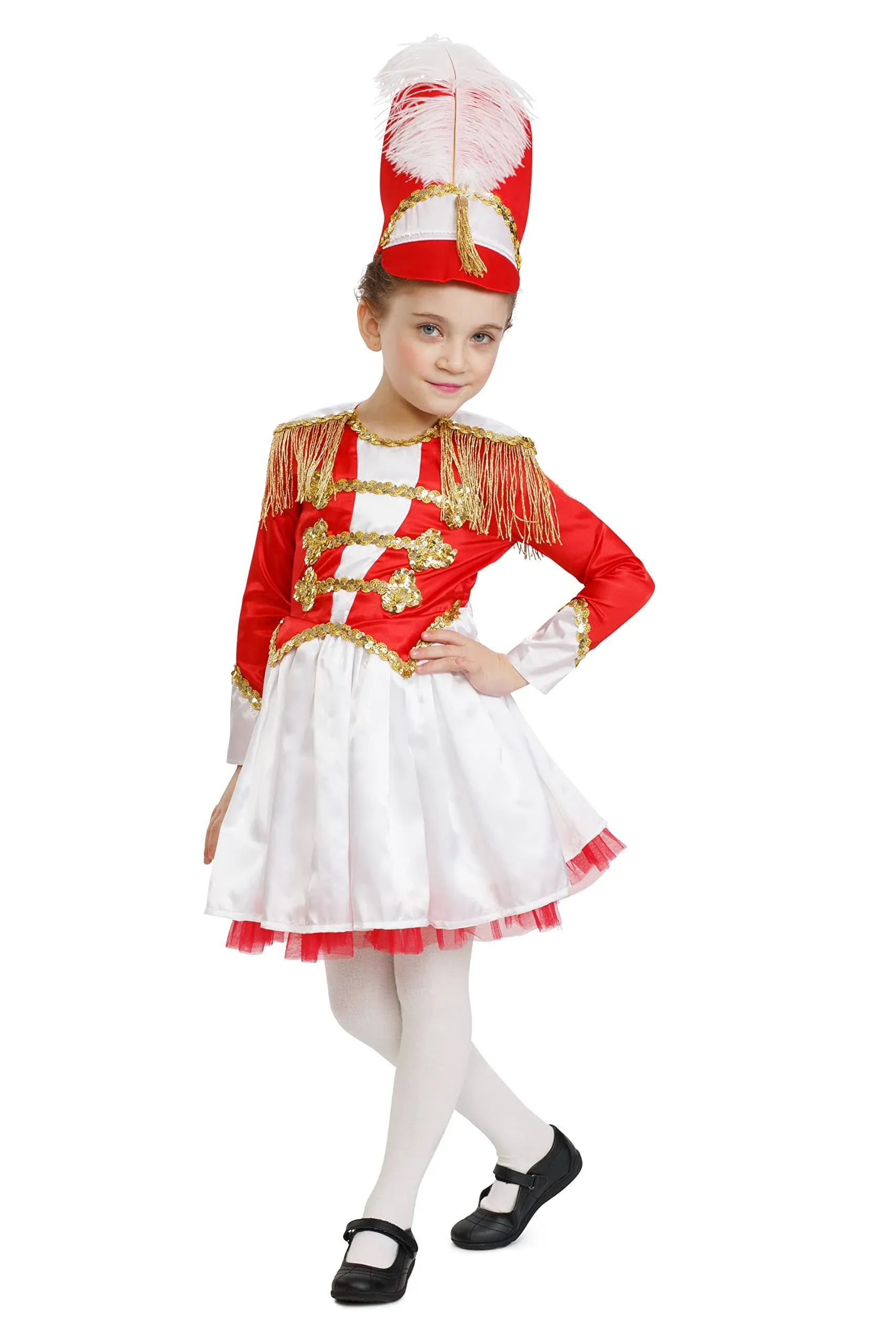 Dress Up America Drum Majorette Costume for Girls - Marching Band Uniform for Kids