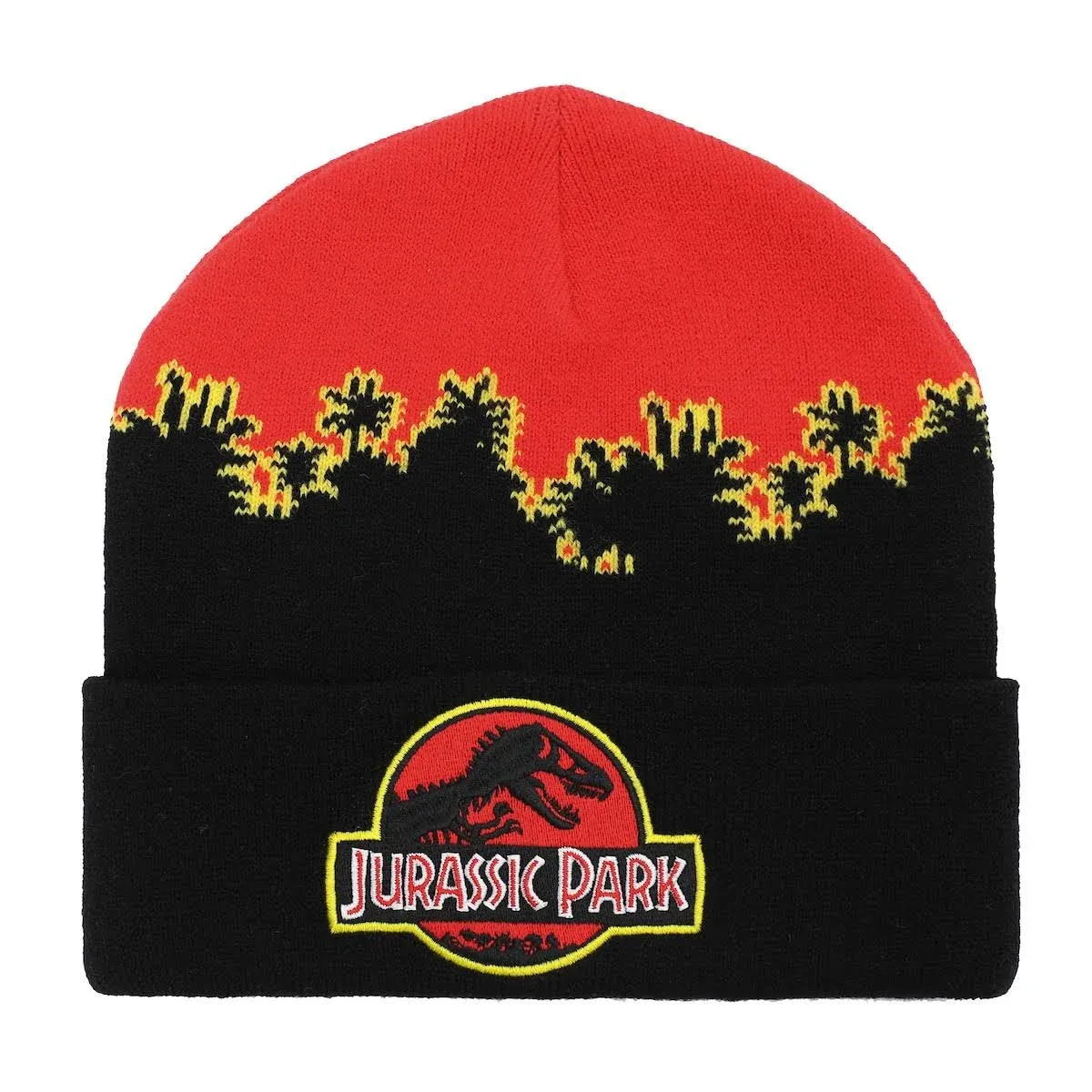 Jurassic Park Knit In Landscape Cuff Beanie