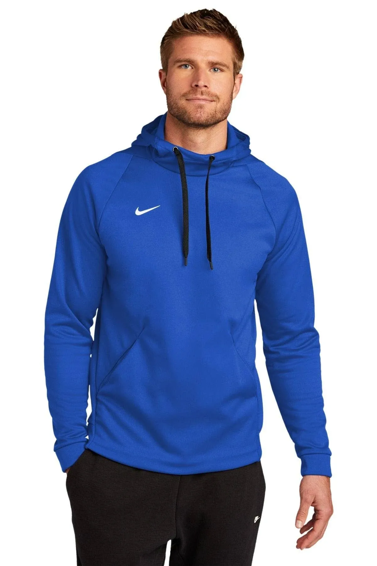 "Nike Men's Team Royal Therma-FIT Pullover Fleece Hoodie"