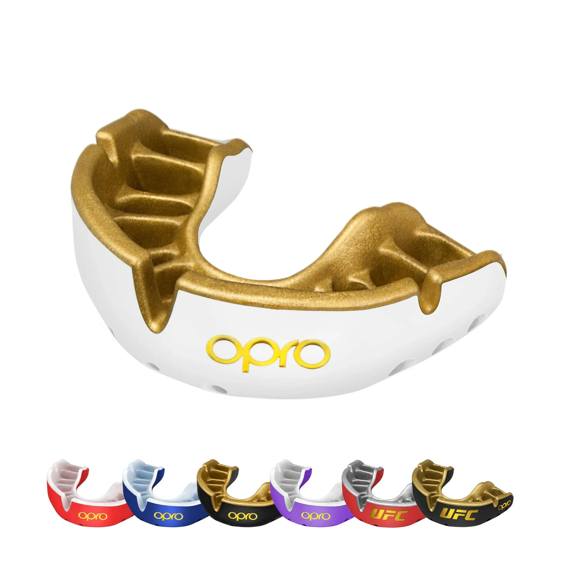 OPRO Gold Level - Protector bucal de boxeo para hombres, mujeres y jóvenes, protector bucal deportivo, revolucionaria tecnología de ajuste para máxima comodidad, boquilla de boxeo, lacrosse, artes