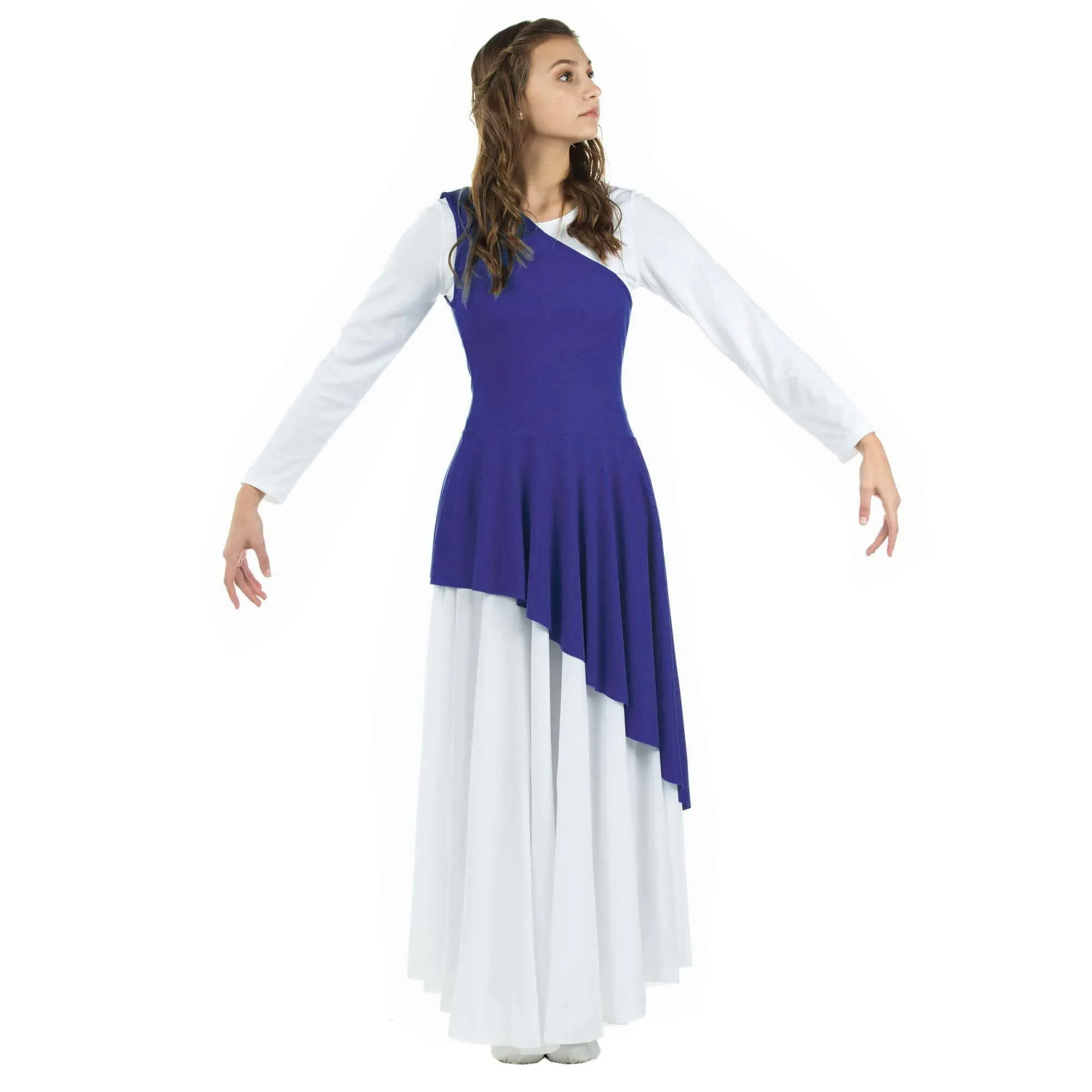 Danzcue Women's Asymmetrical Praise Dance Tunic