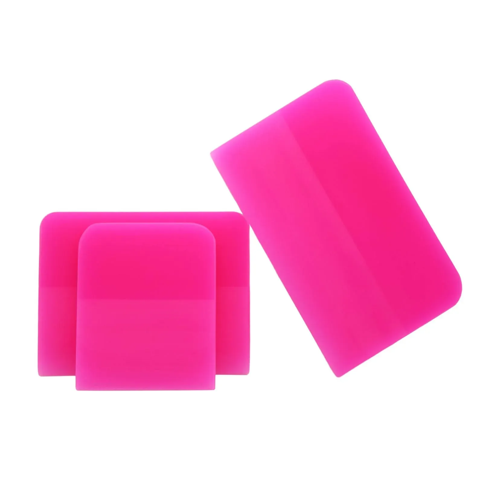 3 Size Pink Rubber TPU Squeegee for Car, PPF Scraper for Window Tint Vinyl Wrap