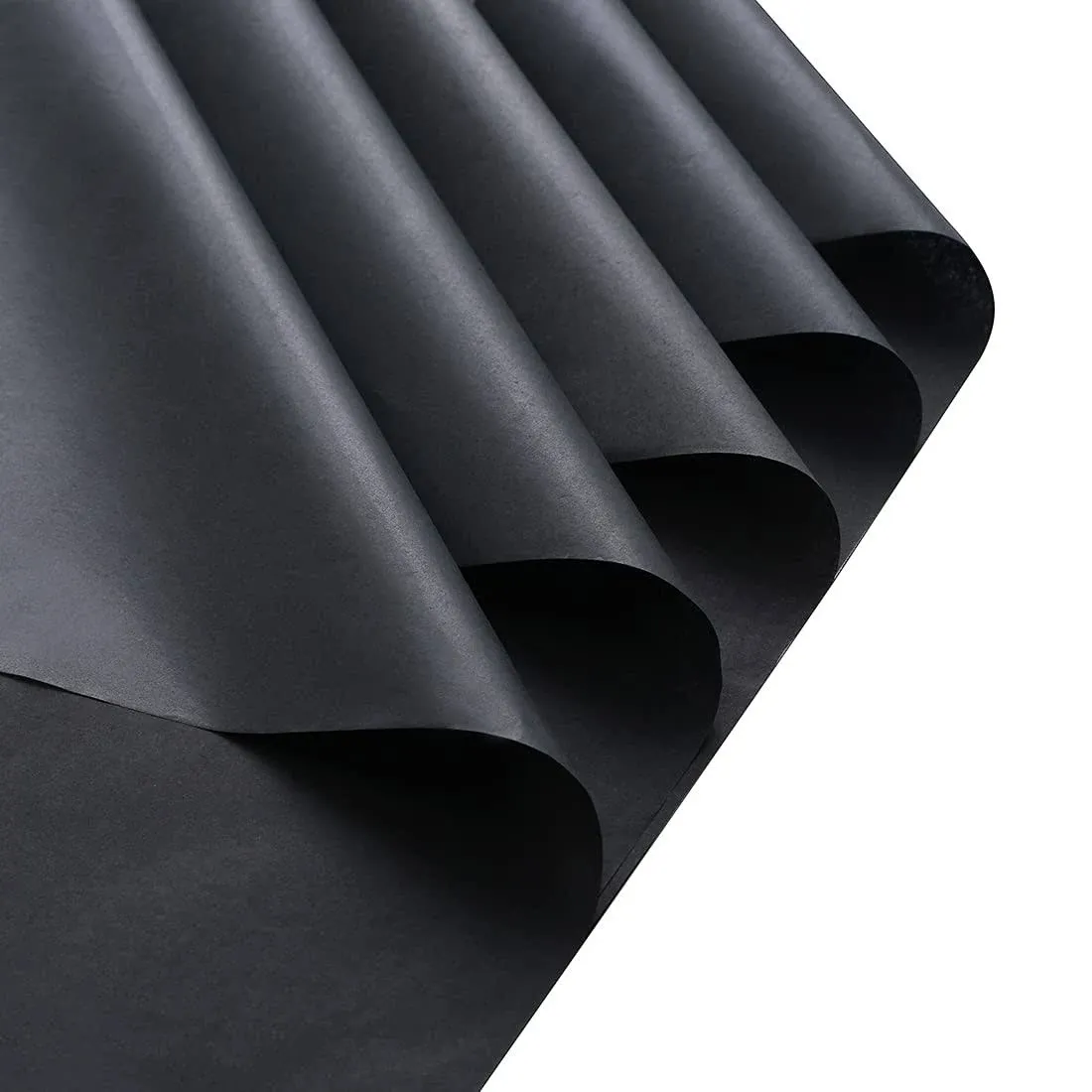 FWSA WRAPS Flower Wrapping Tissue Paper Sheets Black Gift Florist Packaging L...