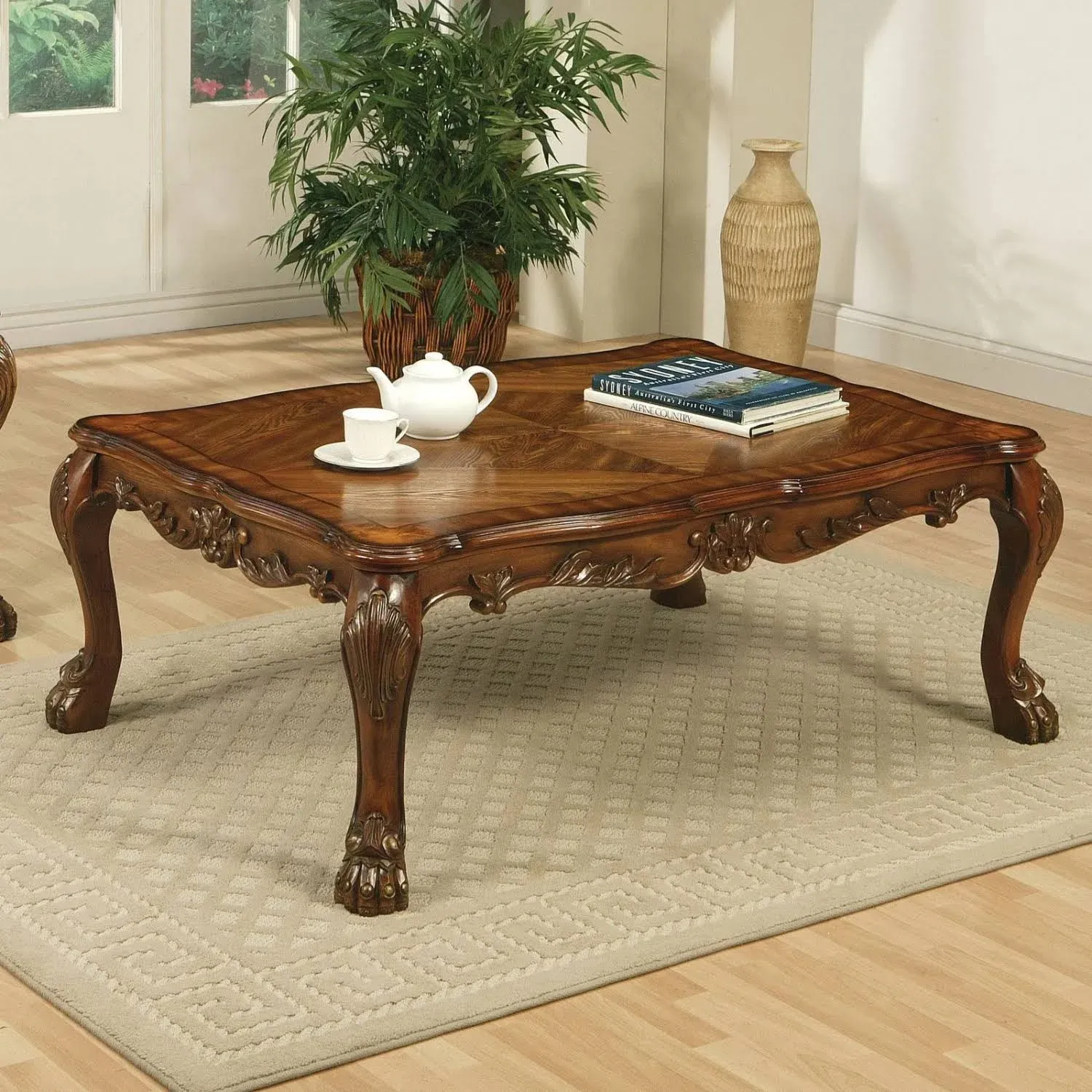 ACME Dresden Cherry Oak Coffee Table Model 12165