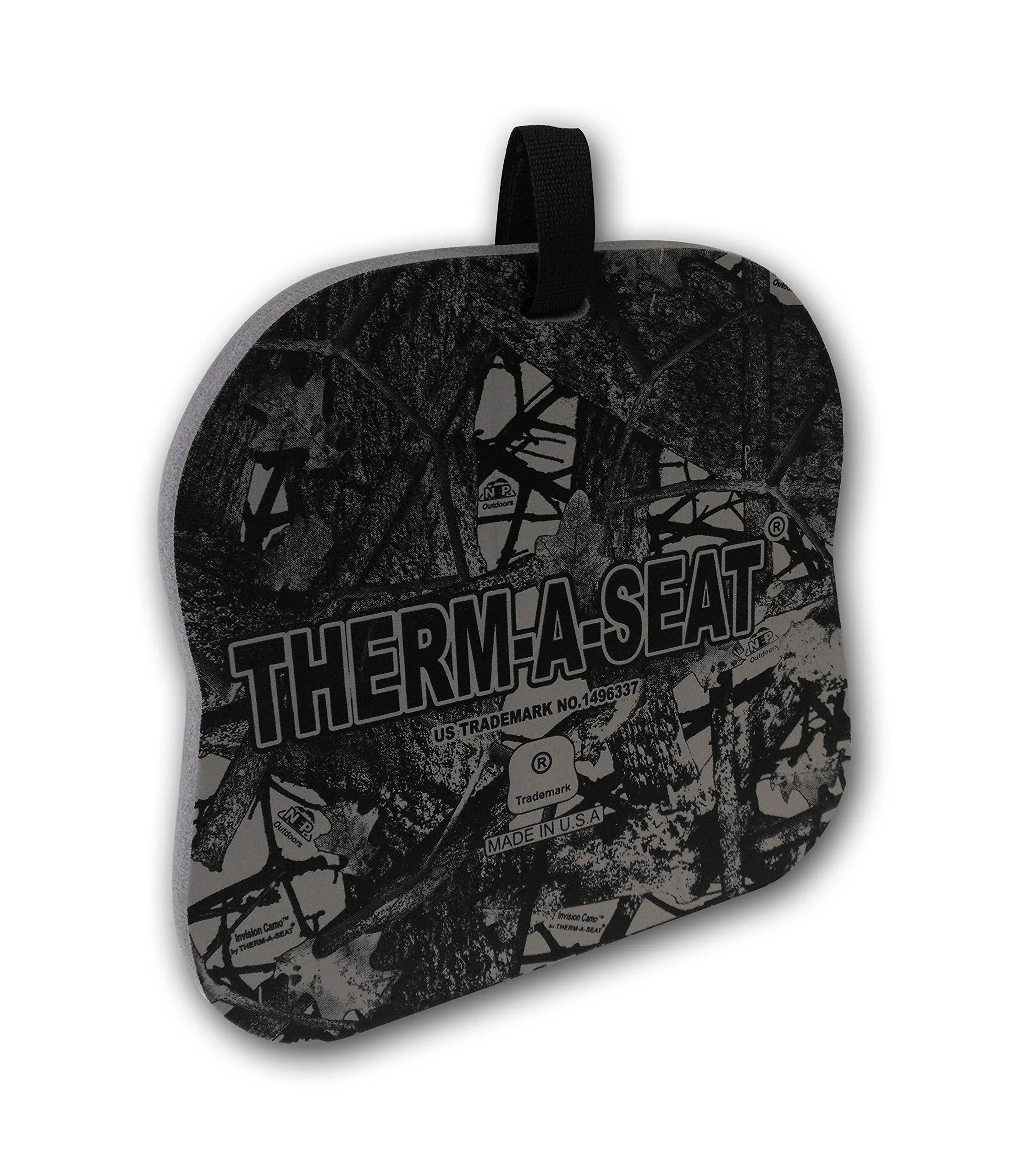 THERM-A-SEAT Traditional Series Insulated Foam Hunting Seat Cushion - GREAT FOR ALL HUNTING, CAMPING, FISHING, OUTDOOR, AND ON THE GO CUSHION NEEDS ! - (Grey, 0.75" Thick)