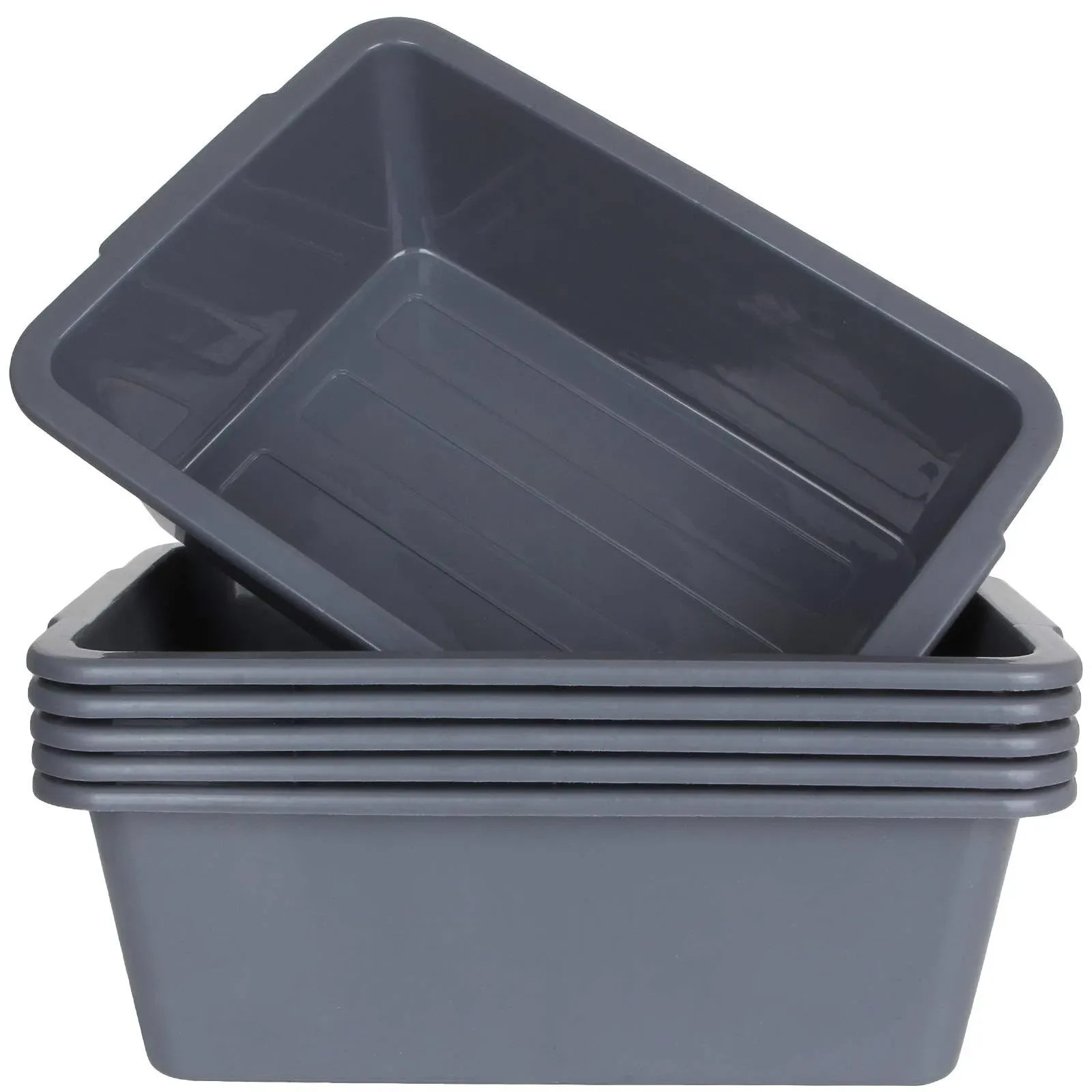 FWEEK 6 Pack 7 L Smal Plastic Bus Tub