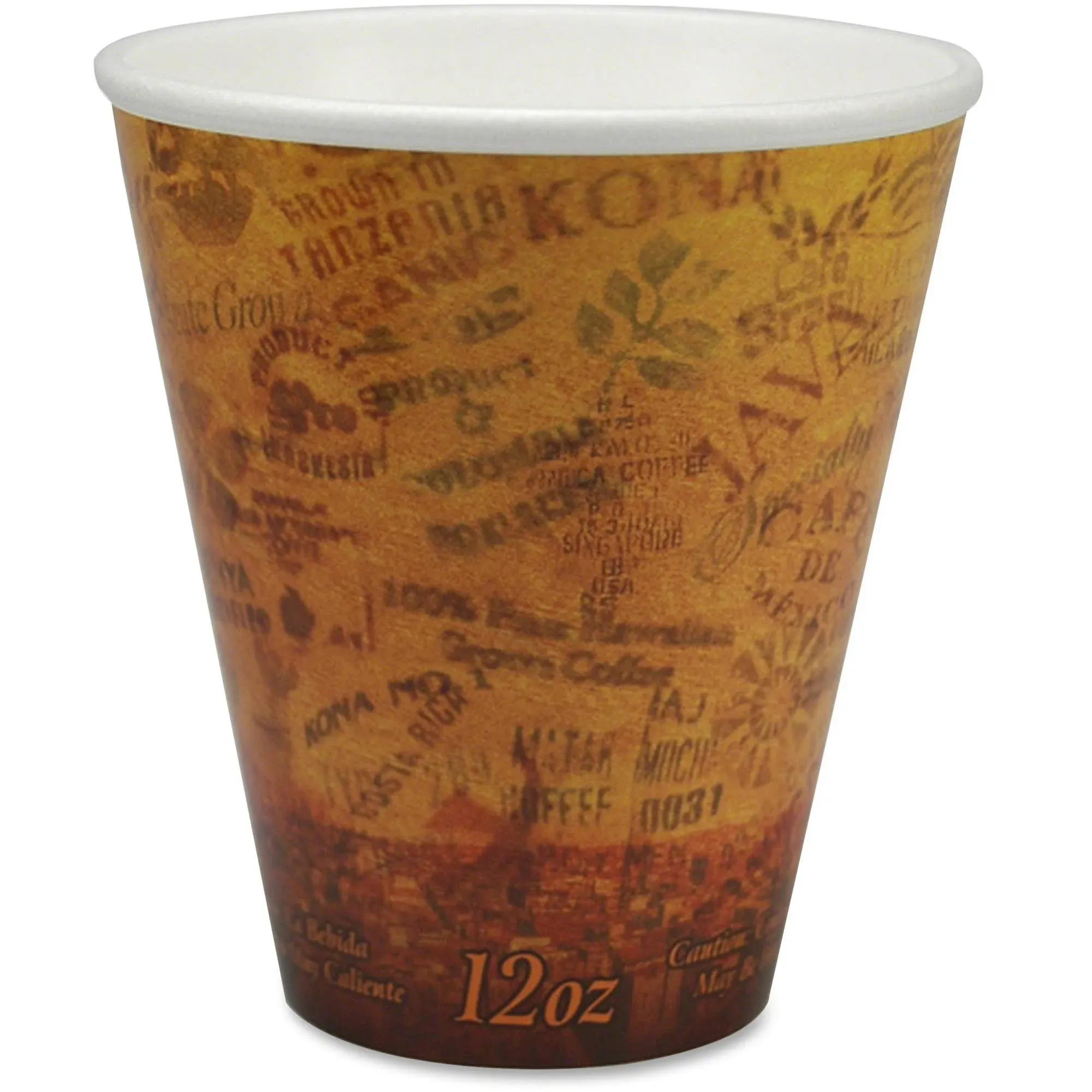 Dart Foam Hot-Cold Cups 12oz Brown-Black 1000-carton