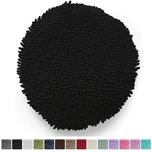 Gorilla Grip Shag Chenille Bathroom Toilet Lid Cover, Machine Wash, Ultra Soft