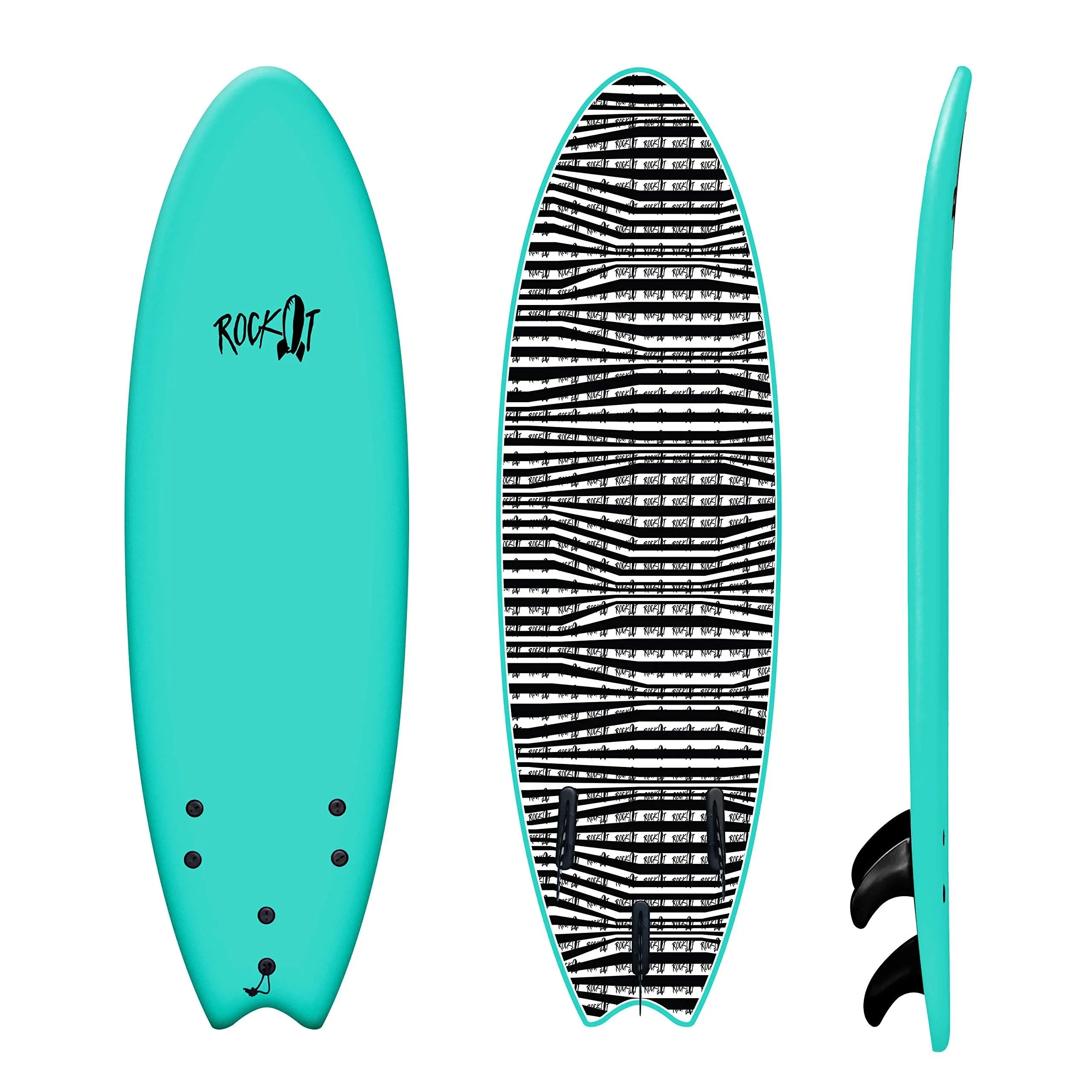 Rock-It 6&#039; Albert Surfboard Teal