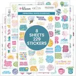 bloom daily planners Sticker Sheets, Inspirational Quotes