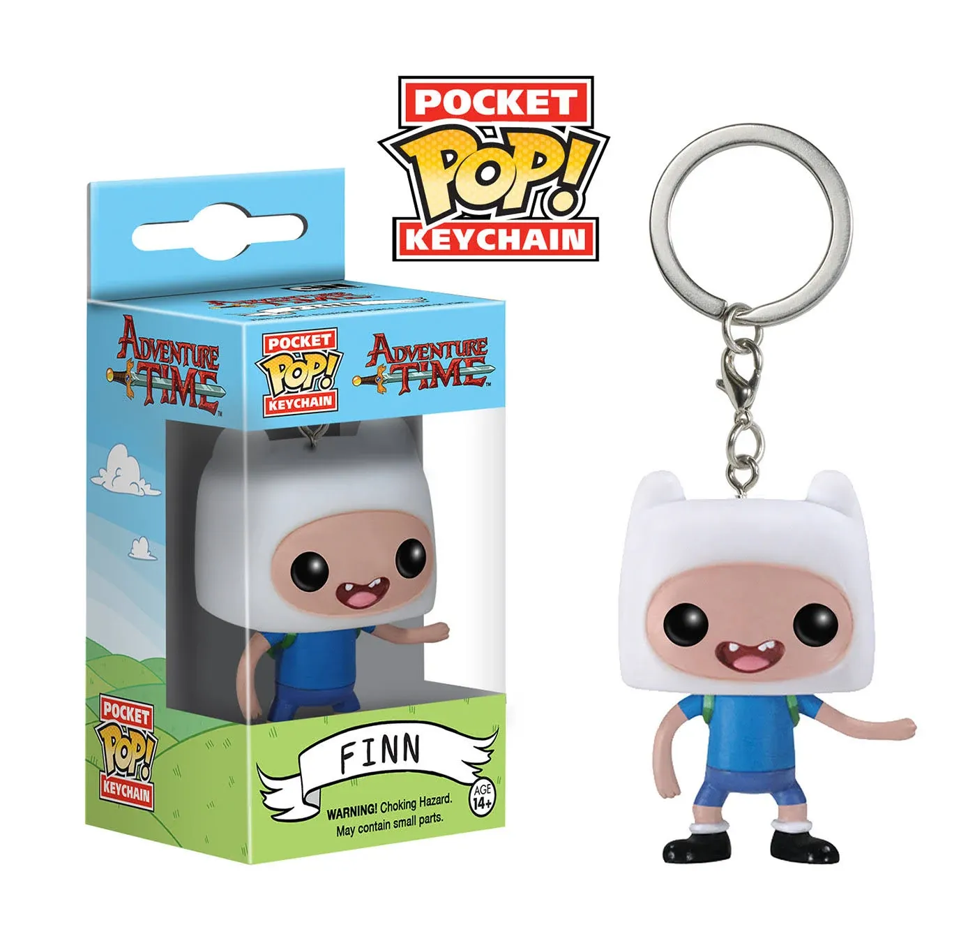 Funko Pocket Pop Adventure Time Finn Keychain