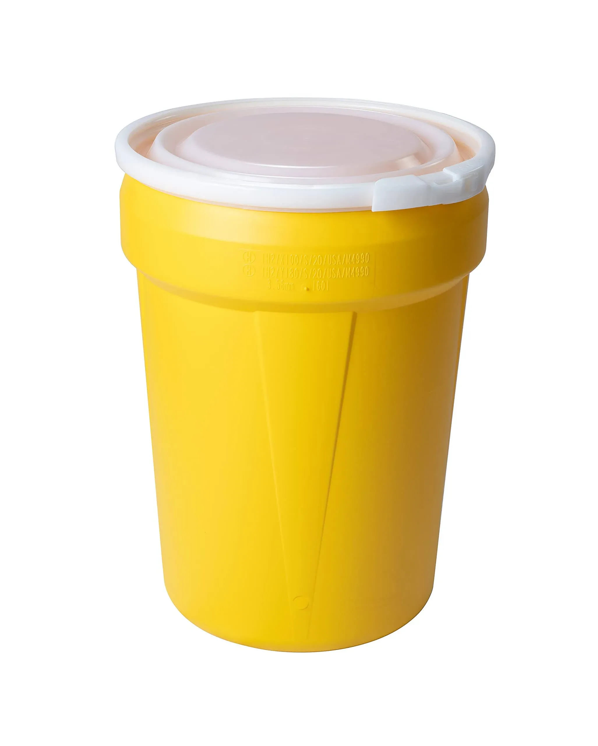 Eagle 1601 30 Gallon Lab Pack (Yellow) w/Plastic Lever-Lock Ring