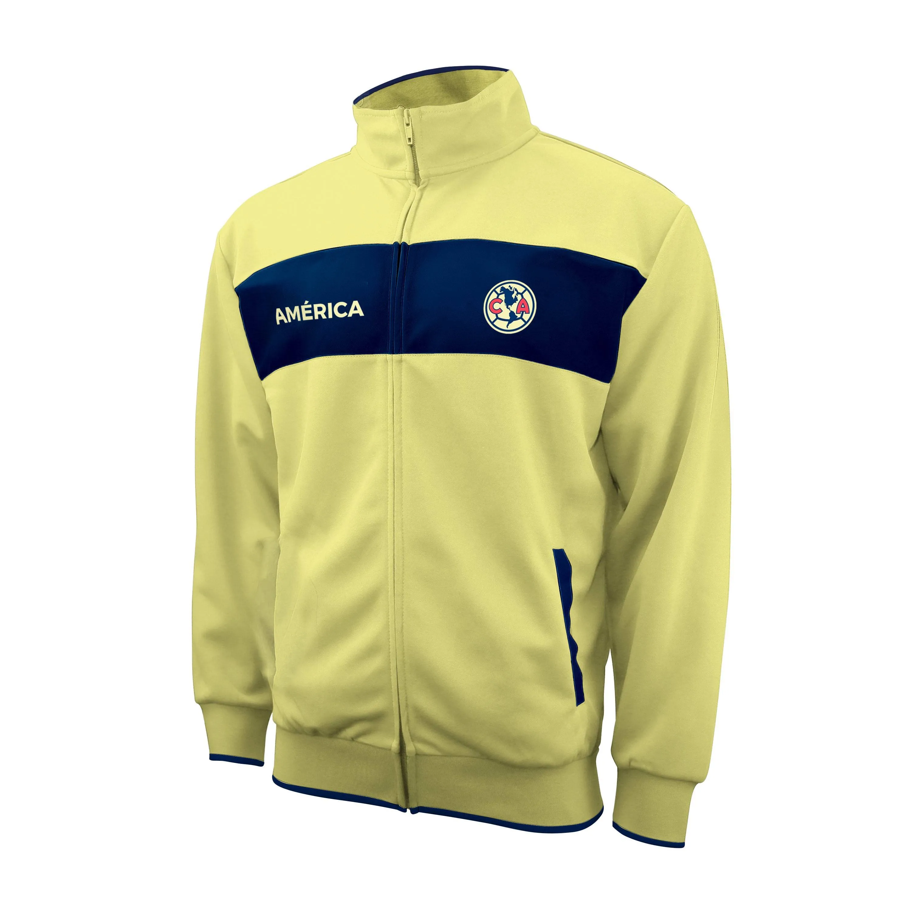 Icon Sports Ca52tj Club America Track Jacket, Size: XL, Yellow