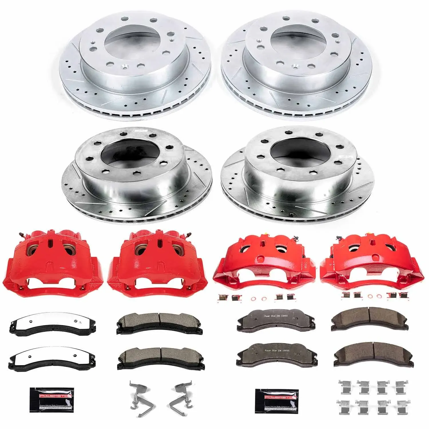 PowerStop S5302 Red Calipers