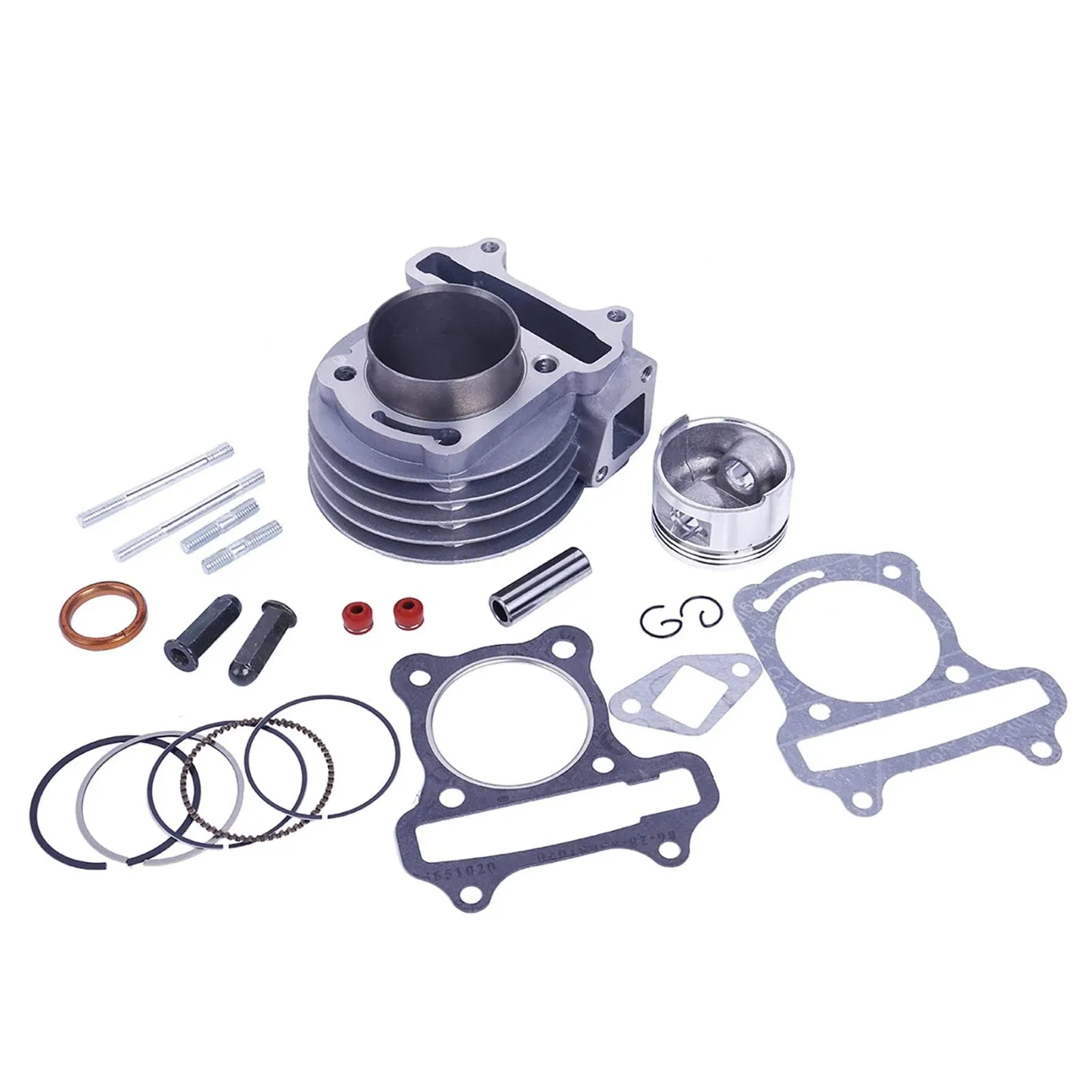 Glixal ATMT1-011 139QMB 139QMA Scooter Big Bore Cylinder Kit Rebuild Kit GY6 100cc 50mm Moped ATV Go-Kart