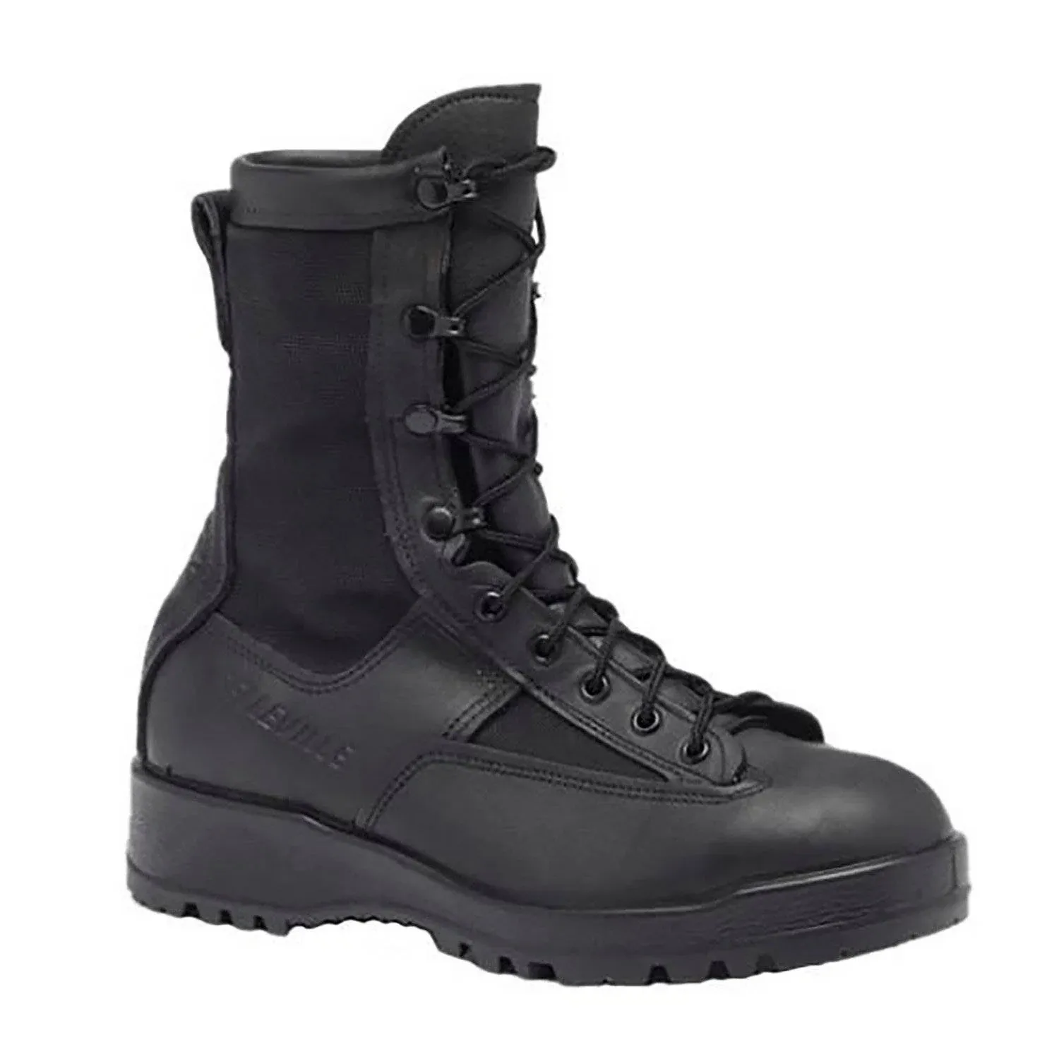 Belleville 880 ST 8 Inch Waterproof Black Leather Steel Toe Boots for Men - US Navy Flight EH Rated 200g Insulated with Gore-Tex and Vibram Fire & Ice Outsole; Berry Compliant