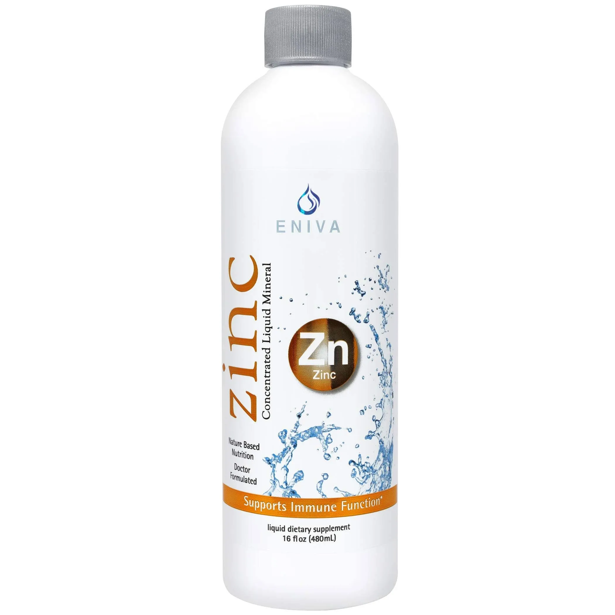 Eniva Liquid Ionic Zinc - Immune Health, Vision, Skin - Made in USA - Vegan, Low ...